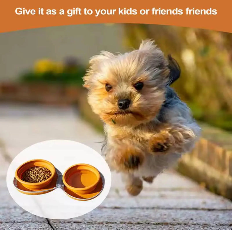 PupTrip™ Portable Travel Food Bowl Woof Avenue