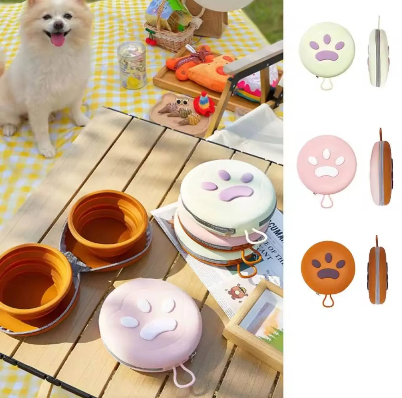 PupTrip™ Portable Travel Food Bowl Woof Avenue