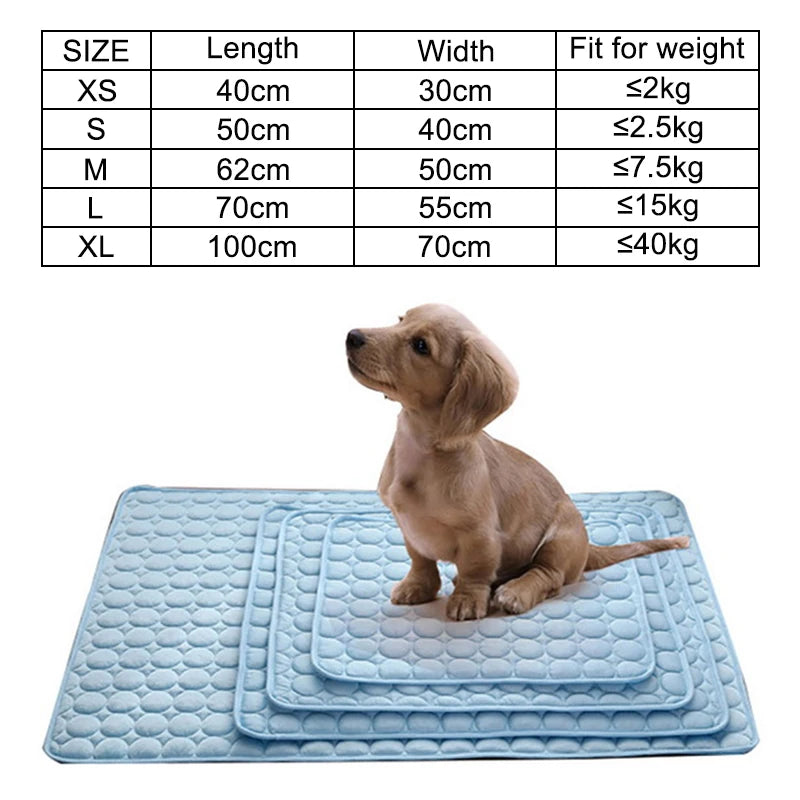 Dog Mat Cooling Summer Pad Mat For Dogs Cat Blanket Sofa Breathable Pet Dog Bed Summer Washable For Small Medium Large Dogs Car Woof Avenue