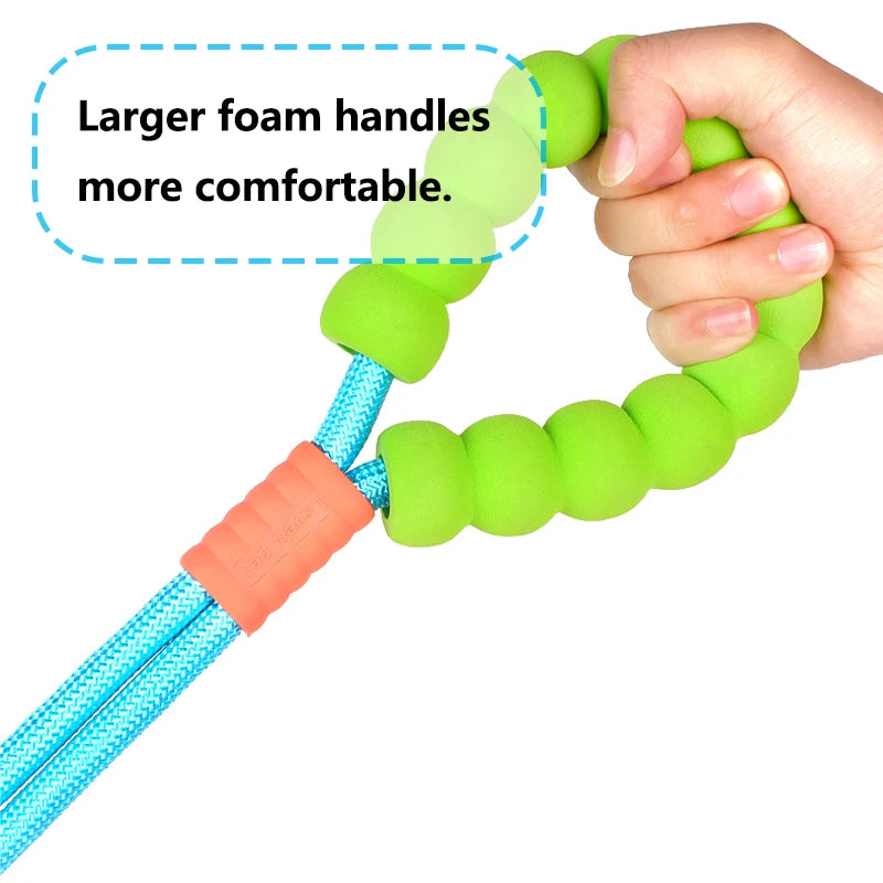 Versatile Pet Traction Leashes with a Comfortable Foam Handle Woof Avenue