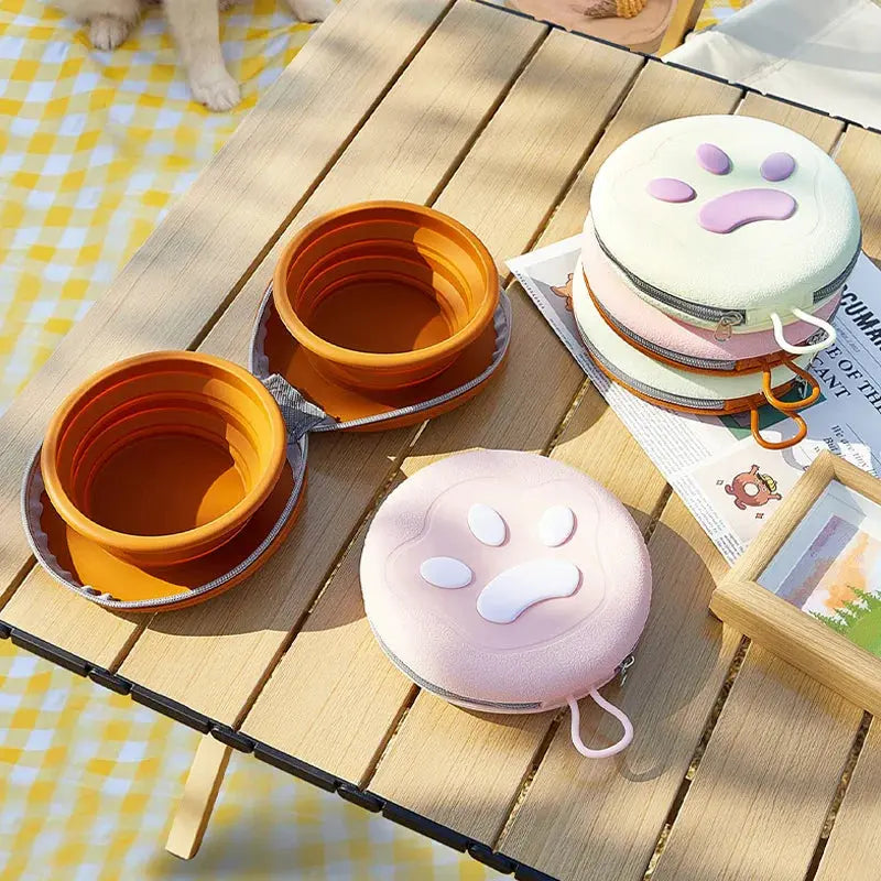 PupTrip™ Portable Travel Food Bowl Woof Avenue