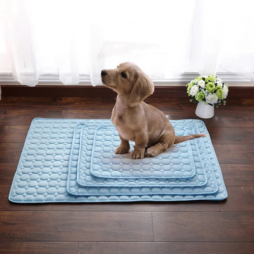 Dog Mat Cooling Summer Pad Mat For Dogs Cat Blanket Sofa Breathable Pet Dog Bed Summer Washable For Small Medium Large Dogs Car Woof Avenue